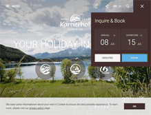 Tablet Screenshot of karnerhof.com